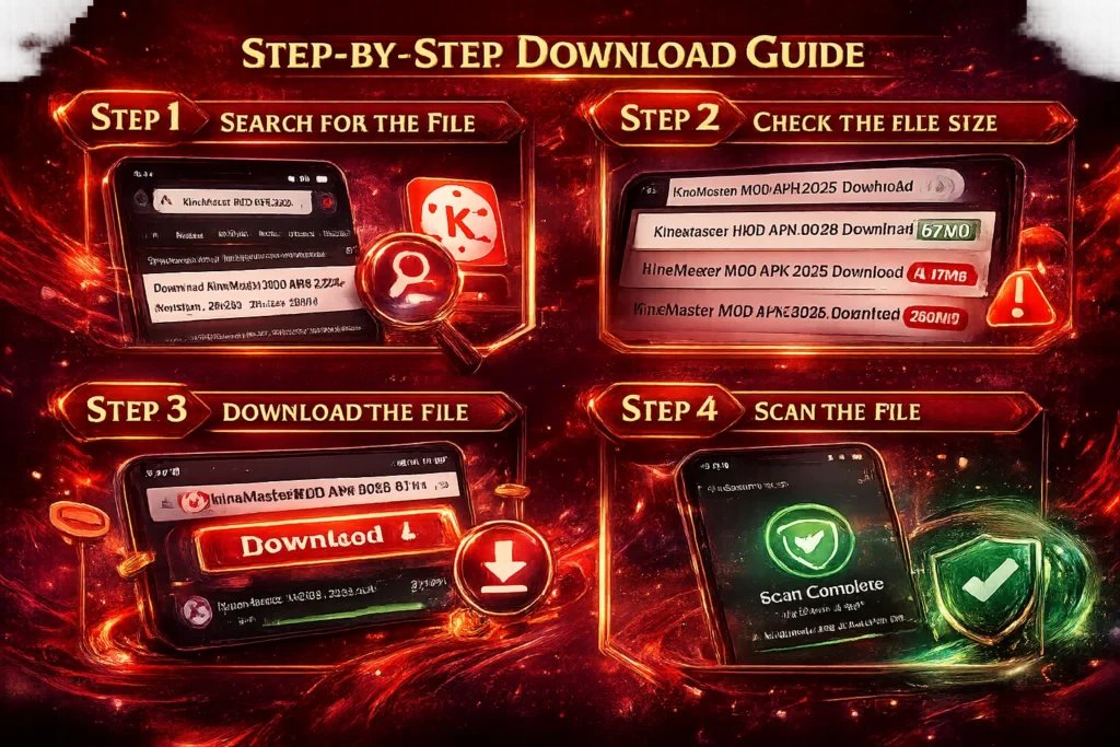 Step by Step Download Guide Kinemaster MOD APK