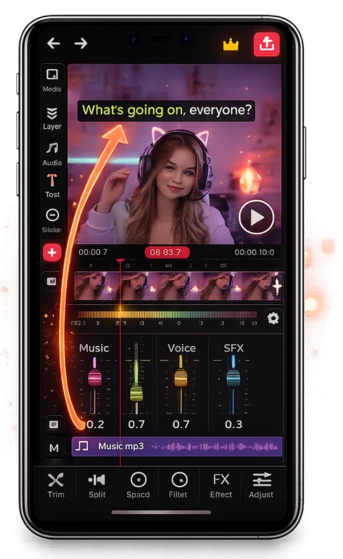 Professional Audio Mixer